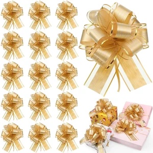 20 Pcs 6 Inch Pull Bows for Xmas Gift Wrapping,Gold | Christmas Gift Wrap Bows, Multicolor Wrap Accessory, for Gift Baskets, Present, Holiday, Valentine, Wedding Party Decor 20 Pcs 6 Inch Pull Bows for Xmas Gift Wrapping,Gold | Christmas Gift Wrap Bows, Multicolor Wrap Accessory, for Gift Baskets, Present, Holiday, Valentine, Wedding Party Decor