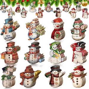 36 Pcs Christmas Tree Ornaments Snowman Christmas Decor, Rustic | Christmas Wooden Cutouts, Snowman Tree Ornaments, Christmas Hanging Ornaments, Small Mini, Holiday Winter Xmas Party Supplies 36 Pcs Christmas Tree Ornaments Snowman Christmas Decor, Rustic | Christmas Wooden Cutouts, Snowman Tree Ornaments, Christmas Hanging Ornaments, Small Mini, Holiday Winter Xmas Party Supplies