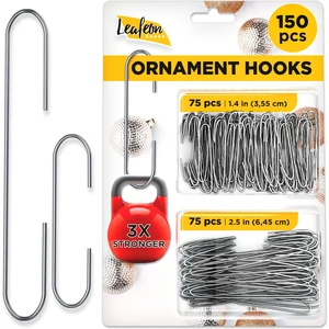 150 Pack Christmas Ornament Hooks Great Xmas Ornament Hangers for Christmas Tree Decoration Silver 150 Pack Christmas Ornament Hooks Great Xmas Ornament Hangers for Christmas Tree Decoration Silver