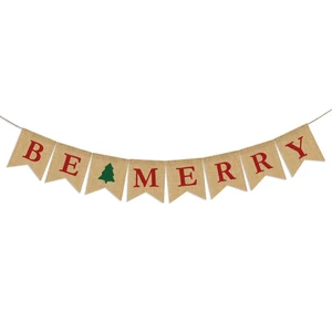 Be Merry Burlap Banner | Christmas Burlap Banner | Christmas Tree Garland | Holiday Bunting | Home Garden Indoor Outdoor Banner | Natural Burlap Banner | Christmas Decor Decorations Be Merry Burlap Banner | Christmas Burlap Banner | Christmas Tree Garland | Holiday Bunting | Home Garden Indoor Outdoor Banner | Natural Burlap Banner | Christmas Decor Decorations