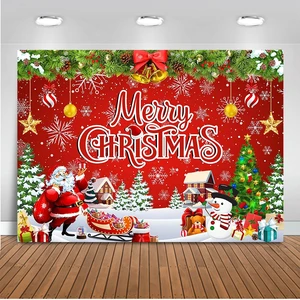 7x5ft Merry Christmas Backdrop - Christmas Party Decoration & Photo Banner Signs for Winter, New Year & Family Party 7x5ft Merry Christmas Backdrop - Christmas Party Decoration & Photo Banner Signs for Winter, New Year & Family Party