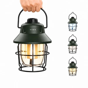Rechargeable LED Camping Lantern, Mini Retro Portable Waterproof Lantern, 1000LM, 3 Light Modes (2700-6500K) Stepless Dimming Brightness, Hanging Tent Light for Camping, Power Outages Rechargeable LED Camping Lantern, Mini Retro Portable Waterproof Lantern, 1000LM, 3 Light Modes (2700-6500K) Stepless Dimming Brightness, Hanging Tent Light for Camping, Power Outages