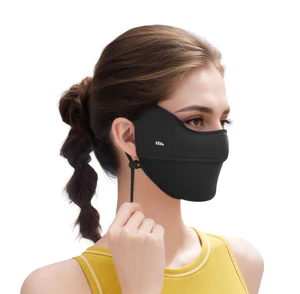 UV Sun Protection Face Cover/Neck Gaiter Scarf UPF50+ Breathable Cooling for Summer Outdoor Activities Reusable, Black for Face UV Sun Protection Face Cover/Neck Gaiter Scarf UPF50+ Breathable Cooling for Summer Outdoor Activities Reusable, Black for Face