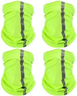 4 Pcs Neck Gaiter Face Mask for Men, Green | Reflective Face Cover Scarf Summer UV Sun Protection Balaclava Bandana for Work 4 Pcs Neck Gaiter Face Mask for Men, Green | Reflective Face Cover Scarf Summer UV Sun Protection Balaclava Bandana for Work