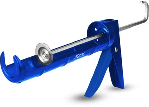 Caulking Gun, 10:1 Thrust Ratio, No Drip Caulk Gun for Silicone & Sealant, Heavy Duty Hand Tool for Home Repair and Construction (Blue) Caulking Gun, 10:1 Thrust Ratio, No Drip Caulk Gun for Silicone & Sealant, Heavy Duty Hand Tool for Home Repair and Construction (Blue)