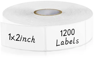 1200 Blank Removable Freezer Labels, Waterproof & Oil Resistant Stickers with Perforation Line, Ideal for Food Containers, Jars, and Pantry Organization (1" x 2") 1200 Blank Removable Freezer Labels, Waterproof & Oil Resistant Stickers with Perforation Line, Ideal for Food Containers, Jars, and Pantry Organization (1" x 2")