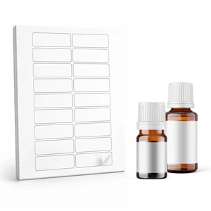 90 Waterproof Essential Oil Labels, 3x1 for Inkjet | Blank Printable Stickers, Free Easy to Use Templates, for oil proof labels for roller bottles and vials. 90 Waterproof Essential Oil Labels, 3x1 for Inkjet | Blank Printable Stickers, Free Easy to Use Templates, for oil proof labels for roller bottles and vials.