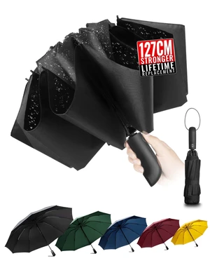 Travel Inverted Umbrella Compact Windproof- Automatic reverse Umbrellas for Rain - Folding Portable 48inch Span, 10 Ribs Large Umbrella Travel Inverted Umbrella Compact Windproof- Automatic reverse Umbrellas for Rain - Folding Portable 48inch Span, 10 Ribs Large Umbrella
