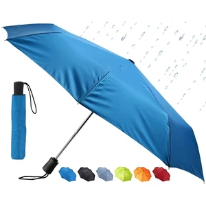Travel Umbrella: Windproof & Water Repellent Fabric, Automatic Open Close & 1 Year Warranty, Teal Travel Umbrella: Windproof & Water Repellent Fabric, Automatic Open Close & 1 Year Warranty, Teal