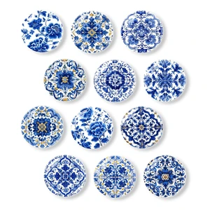 12Pcs Refrigerator Magnets Blue and White Glass Mini Strong Fridge Magnets Aesthetic Magnets for Office,School,Whiteboards,Cabinets-Blue Flower 12Pcs Refrigerator Magnets Blue and White Glass Mini Strong Fridge Magnets Aesthetic Magnets for Office,School,Whiteboards,Cabinets-Blue Flower