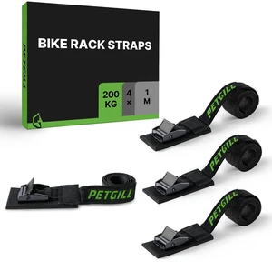 EBike Rack Straps, 4 Pieces, 39 in (1 m) Length, 0.8 mm Width, 440 lbs (200 kg) Load Capacity, Clamp Lock Lashing Straps for All Bike Racks, Roof Racks & Kayaks(Packaging May Vary) EBike Rack Straps, 4 Pieces, 39 in (1 m) Length, 0.8 mm Width, 440 lbs (200 kg) Load Capacity, Clamp Lock Lashing Straps for All Bike Racks, Roof Racks & Kayaks(Packaging May Vary)