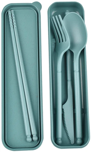 Travel Utensils, Reusable Utensils Set with Case, Camping Plastic Cutlery | Knife Forks Spoon Tableware with Chopsticks, Portable Cutlery Set for Travel Picnic Camping or Daily Use Travel Utensils, Reusable Utensils Set with Case, Camping Plastic Cutlery | Knife Forks Spoon Tableware with Chopsticks, Portable Cutlery Set for Travel Picnic Camping or Daily Use