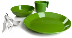 Cascadian 1 Person Table Set for Camping & Outdoors - Plate, Bowl, Mug Cup & Cutlery - Green Cascadian 1 Person Table Set for Camping & Outdoors - Plate, Bowl, Mug Cup & Cutlery - Green