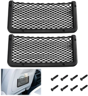 2 PCS Car Net Pocket, Boat Storage Net Holeder, Car Cargo Nets | Frame Storage Pockets Phone Cargo Nets, Car Mesh Net Pockets with Screws for Auto, RV, Boat, Camper Net (9 x 4.3 Inch) 2 PCS Car Net Pocket, Boat Storage Net Holeder, Car Cargo Nets | Frame Storage Pockets Phone Cargo Nets, Car Mesh Net Pockets with Screws for Auto, RV, Boat, Camper Net (9 x 4.3 Inch)