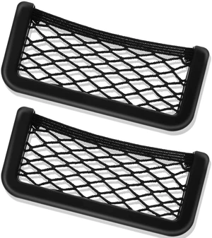 2 Pcs Bungee Net Pocket Framed Mesh Car Boat RV,6.7 X 3.15 Inch | ABS Plastic Frame with Screws, Mesh Cargo Organizer for Phone Items, Fits RV Truck Pontoon, Prevents Items from Rolling 2 Pcs Bungee Net Pocket Framed Mesh Car Boat RV,6.7 X 3.15 Inch | ABS Plastic Frame with Screws, Mesh Cargo Organizer for Phone Items, Fits RV Truck Pontoon, Prevents Items from Rolling