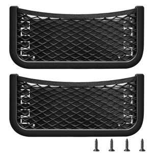 ABS Plastic Frame Automotive Cargo Nets Car Net Pocket Phone Car Mesh Net Holder RV Storage Boat Cargo Pocket Organizer Framed Mesh Net Pocket with Screws for Auto RV Net(2, 10 x 4.7 Inch) ABS Plastic Frame Automotive Cargo Nets Car Net Pocket Phone Car Mesh Net Holder RV Storage Boat Cargo Pocket Organizer Framed Mesh Net Pocket with Screws for Auto RV Net(2, 10 x 4.7 Inch)