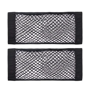 Universal Mesh Cargo Net Storage Net Wall Sticker Organizer Pouch Bag Storage Mesh Net for Car Trunk Storage Add On Organizers for Car Truck (24" x 9.5"2 Packs) Universal Mesh Cargo Net Storage Net Wall Sticker Organizer Pouch Bag Storage Mesh Net for Car Trunk Storage Add On Organizers for Car Truck (24" x 9.5"2 Packs)