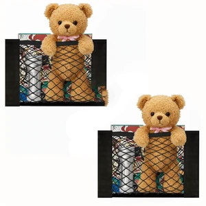 2 Pcs Back Seat Car Organizer Net for SUV, RV Inside Storage Organization Universal Cargo Mesh Bags, Adhesive Elastic Net Holder Accessories Pouch for Trunk, Camper, Car Ceiling, Front Seat, Boat 2 Pcs Back Seat Car Organizer Net for SUV, RV Inside Storage Organization Universal Cargo Mesh Bags, Adhesive Elastic Net Holder Accessories Pouch for Trunk, Camper, Car Ceiling, Front Seat, Boat