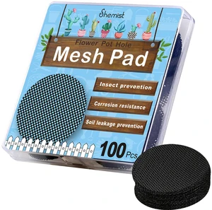 Plant Mesh Drainage Screens - 100PCS 2-Inch Reusable Grid Mats, Keep Soil in Pots for Succulents, Bonsai, Indoor Plants & Repotting Plant Mesh Drainage Screens - 100PCS 2-Inch Reusable Grid Mats, Keep Soil in Pots for Succulents, Bonsai, Indoor Plants & Repotting