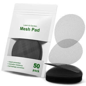 Plant Pot Drainage Hole Mesh Pads, 4-Inch Round, 50-Pack | Round Flower Pot Drainage Covers, Prevent Soil Loss, Durable Reusable, Bonsai Bottom Grid Mat, Gardening Essentials Plant Pot Drainage Hole Mesh Pads, 4-Inch Round, 50-Pack | Round Flower Pot Drainage Covers, Prevent Soil Loss, Durable Reusable, Bonsai Bottom Grid Mat, Gardening Essentials