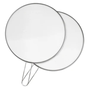 2-Pack Splatter Guard, 13 in Stainless Steel Grease Splatter Screen - Oil-Resistant Mesh for Fry Pan, Suitable for Most Cookware, Kitchen Essential 2-Pack Splatter Guard, 13 in Stainless Steel Grease Splatter Screen - Oil-Resistant Mesh for Fry Pan, Suitable for Most Cookware, Kitchen Essential