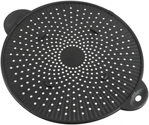 Silicone Splatter Screen for Frying Pan - 11 Inch Heat-Resistant Silicone Grease Splatter Guard, Multi-Use Oil Splash Guard for Kitchen Cooking Pan Cover, Dishwasher Safe Silicone Splatter Screen for Frying Pan - 11 Inch Heat-Resistant Silicone Grease Splatter Guard, Multi-Use Oil Splash Guard for Kitchen Cooking Pan Cover, Dishwasher Safe