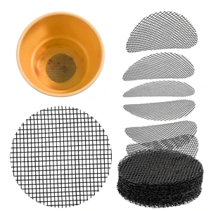 120Pcs Plant Pots Hole Mesh Pad, 2 in Round Flower Pot Drainage | Mesh Mats Bonsai Potting, Eye Mesh Mats, Barrier for Gardening to Prevent Soil, Leaking Horticultural Enthusiasts 120Pcs Plant Pots Hole Mesh Pad, 2 in Round Flower Pot Drainage | Mesh Mats Bonsai Potting, Eye Mesh Mats, Barrier for Gardening to Prevent Soil, Leaking Horticultural Enthusiasts