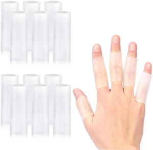 20 Pcs Finger Sleeves Protectors Silicone Finger Sleeve Gel Finger Sleeve Protectors Finger Covers Cushions and Protects Rubber Finger Shields Provide Relief forCracked Finger 20 Pcs Finger Sleeves Protectors Silicone Finger Sleeve Gel Finger Sleeve Protectors Finger Covers Cushions and Protects Rubber Finger Shields Provide Relief forCracked Finger