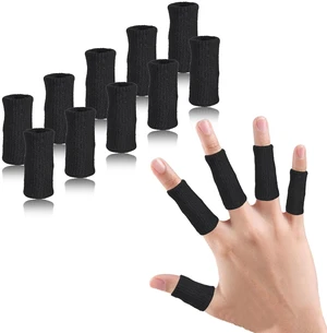 Finger Compression Sleeves, 10 Pcs | Finger Protectors Cots for Arthritis Swelling Basketball Sport, Breathable Elastic Finger Compression Sleeves, 10 Pcs | Finger Protectors Cots for Arthritis Swelling Basketball Sport, Breathable Elastic