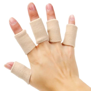 20 Pieces Finger Compression Sleeves Elastic Finger Protectors Thumb Splint Brace for Arthritis Pain Relief, Basketball Sport (Beige) 20 Pieces Finger Compression Sleeves Elastic Finger Protectors Thumb Splint Brace for Arthritis Pain Relief, Basketball Sport (Beige)