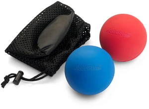 Lacrosse Massage Balls for Trigger Point Therapy, Muscle Knots, Yoga, Myofascial Release - Contains Pair of 2 Balls and Mesh Carrying Bag (Red and Blue) Lacrosse Massage Balls for Trigger Point Therapy, Muscle Knots, Yoga, Myofascial Release - Contains Pair of 2 Balls and Mesh Carrying Bag (Red and Blue)