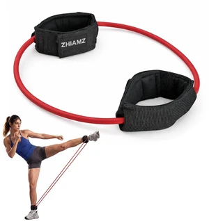 Leg Resistance Band Exercise Cord with Non-Slip Padded Ankle Cuffs, Ankle Bands for Working Out, Portable for the Gym or At Home Workout Equipment (Red (Medium)) Leg Resistance Band Exercise Cord with Non-Slip Padded Ankle Cuffs, Ankle Bands for Working Out, Portable for the Gym or At Home Workout Equipment (Red (Medium))