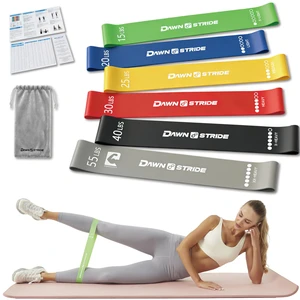 6-Level Resistance Loop Bands Up to 55LBS for PT & Strength | Color-coded, tear-resistant, quick rebound. Tracker card, bag & guide. Yoga, Pilates, home, travel & gym. 6-Level Resistance Loop Bands Up to 55LBS for PT & Strength | Color-coded, tear-resistant, quick rebound. Tracker card, bag & guide. Yoga, Pilates, home, travel & gym.