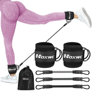 Ankle Resistance Bands with Cuffs, Ankle Bands for Working Out, Glute Workout Equipment, Portable Cable for Glutes Workouts, Kick Back Ankle Straps with Exercise Bands, Home Workout Equipment Ankle Resistance Bands with Cuffs, Ankle Bands for Working Out, Glute Workout Equipment, Portable Cable for Glutes Workouts, Kick Back Ankle Straps with Exercise Bands, Home Workout Equipment