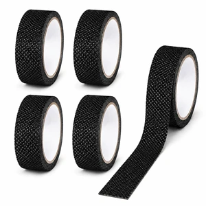 5 Pcs Grip Tape Rubber Anti Slip, 1 in x 49 Ft Non Slip Tapes Adhesive Back Waterproof Heat Resistant, Black Textured Tape for DIY Safety Grip 5 Pcs Grip Tape Rubber Anti Slip, 1 in x 49 Ft Non Slip Tapes Adhesive Back Waterproof Heat Resistant, Black Textured Tape for DIY Safety Grip