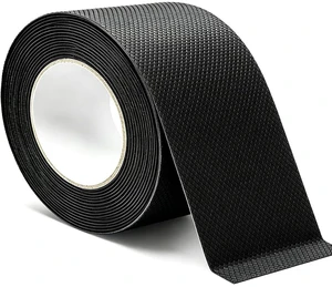 Black Rubber Grip Tape 3 Inch, 10Ft, Non-Abrasive Waterproof Anti Slip Tape, Strong Adhesive Non Slip Tape for Handles, Cushion Pad for Indoor & Outdoor, Making Surfaces Safer Black Rubber Grip Tape 3 Inch, 10Ft, Non-Abrasive Waterproof Anti Slip Tape, Strong Adhesive Non Slip Tape for Handles, Cushion Pad for Indoor & Outdoor, Making Surfaces Safer