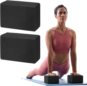 Yoga Block - Supportive Latex-Free Eva Foam - Soft Non-Slip Surface with Beveled Edges for Yoga, Pilates, Meditation - Yoga Accessories for Stability, Balance, Deepen Stretches Yoga Block - Supportive Latex-Free Eva Foam - Soft Non-Slip Surface with Beveled Edges for Yoga, Pilates, Meditation - Yoga Accessories for Stability, Balance, Deepen Stretches
