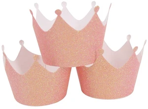 Pale Pink Princess Crown Cupcake Wrappers for Girls Birthday Parties Baby Showers Bridal Showers or Regal Weddings Cup Cake Holder Pack of 36 Pale Pink Princess Crown Cupcake Wrappers for Girls Birthday Parties Baby Showers Bridal Showers or Regal Weddings Cup Cake Holder Pack of 36