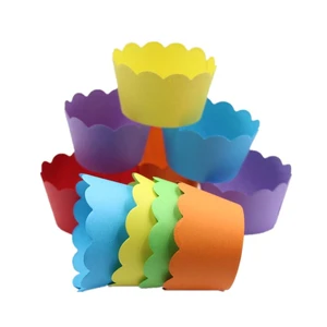 36 Count- Solid Bright Colors Scalloped Cupcake Wrappers for Anniversary Birthday Party Table Decoration 36 Count- Solid Bright Colors Scalloped Cupcake Wrappers for Anniversary Birthday Party Table Decoration