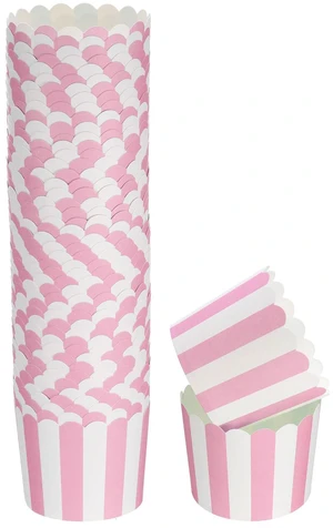 50Pcs Paper Baking Cups 6oz Greaseproof Disposable Bulk Cupcake Muffins Liners Cases Wrappers for Wedding Birthday Graduation, Stripe Pink 50Pcs Paper Baking Cups 6oz Greaseproof Disposable Bulk Cupcake Muffins Liners Cases Wrappers for Wedding Birthday Graduation, Stripe Pink