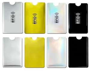 RFID Blocking Sleeves (8 Pack) | Secure Credit Card Protector & ID Shield | Waterproof, 4 Colors RFID Blocking Sleeves (8 Pack) | Secure Credit Card Protector & ID Shield | Waterproof, 4 Colors