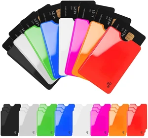 24-Pack Travel RFID Blocking Sleeves, Secure Cred Card Protecor Holders | 2.48'' x 3.58'' Multicolor Identity Theft Protection, Waterproof aluminum Foil Slim Design easily into your Wallet 24-Pack Travel RFID Blocking Sleeves, Secure Cred Card Protecor Holders | 2.48'' x 3.58'' Multicolor Identity Theft Protection, Waterproof aluminum Foil Slim Design easily into your Wallet