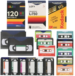 RFID Blocking Sleeves (19 Pack, 14 Credit Card Sleeves + 5 Passport Sleeves) for Identity Theft Protection, Designed with Cassette Pattern RFID Blocking Sleeves (19 Pack, 14 Credit Card Sleeves + 5 Passport Sleeves) for Identity Theft Protection, Designed with Cassette Pattern