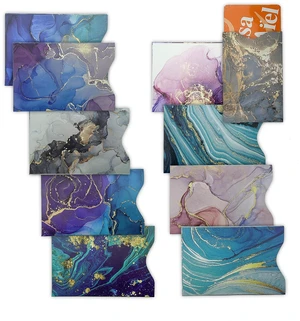 10 PCS RFID Blocking Sleeves, Credit Card Holder for Women Men Protect Cards Identity from Electronic Theft Travel Case Set (Marble Style 10 PCS RFID Blocking Sleeves, Credit Card Holder for Women Men Protect Cards Identity from Electronic Theft Travel Case Set (Marble Style