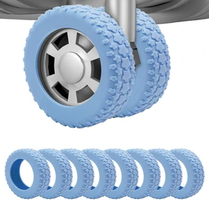 8PCS Silicone Luggage Wheel Covers for 2-2.4" Luggage Wheel Protector,Blue | Protective suitcase wheel sleeves for compatible carry-on luggage, daily travel rolling, and one 4x2 double-wheel suitcase. 8PCS Silicone Luggage Wheel Covers for 2-2.4" Luggage Wheel Protector,Blue | Protective suitcase wheel sleeves for compatible carry-on luggage, daily travel rolling, and one 4x2 double-wheel suitcase.