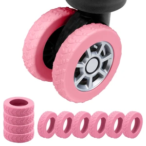 10PCS Luggage Wheel Protector for 2-2.4" Luggage Wheel Covers,Pink | For exposed double suitcase wheels;Upgraded Wear-Resistant, Silent, Shock Absorption Luggage Accessories for Carry-On Travel 10PCS Luggage Wheel Protector for 2-2.4" Luggage Wheel Covers,Pink | For exposed double suitcase wheels;Upgraded Wear-Resistant, Silent, Shock Absorption Luggage Accessories for Carry-On Travel
