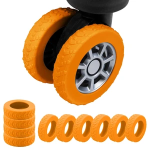 10PCS Luggage Wheel Protector for 2-2.4" Luggage Wheel Covers,Orange | For exposed double suitcase wheels;Upgraded Wear-Resistant, Silent, Shock Absorption Luggage Accessories for Carry-On Travel 10PCS Luggage Wheel Protector for 2-2.4" Luggage Wheel Covers,Orange | For exposed double suitcase wheels;Upgraded Wear-Resistant, Silent, Shock Absorption Luggage Accessories for Carry-On Travel