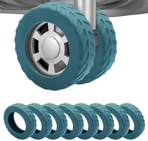 8Pcs Luggage Wheel Covers,Fits 2-2.4'' Suitcase Wheel, Lake Blue | Carry On Luggage Wheels Protector,Upgraded Luggage Travel Accessories,Helps reduce daily rolling noise and surface wear. 8Pcs Luggage Wheel Covers,Fits 2-2.4'' Suitcase Wheel, Lake Blue | Carry On Luggage Wheels Protector,Upgraded Luggage Travel Accessories,Helps reduce daily rolling noise and surface wear.