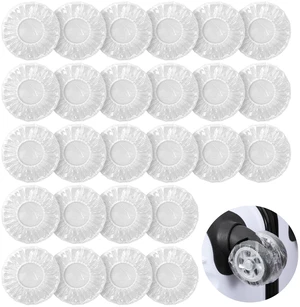 100PCS Suitcase Wheel Covers, Luggage Wheel Protector Covers, Waterproof PE Luggage Wheel-Covers, Dirt-Proof Protective Cover for Keeping Floor & Carpet & Car Clean from Dirt 100PCS Suitcase Wheel Covers, Luggage Wheel Protector Covers, Waterproof PE Luggage Wheel-Covers, Dirt-Proof Protective Cover for Keeping Floor & Carpet & Car Clean from Dirt