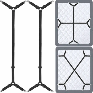 Bed Sheet Holder Straps - Sheet Straps Adjustable Bed Sheet Clips Fasteners Keep Sheets Stays in Place,2Pcs/Set Black Bed Sheet Holder Straps - Sheet Straps Adjustable Bed Sheet Clips Fasteners Keep Sheets Stays in Place,2Pcs/Set Black